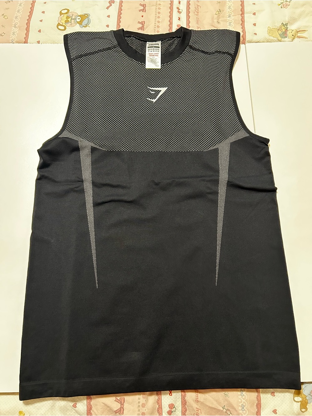 Gymshark Onyx V5 Black & Gray Men's Training Tank - Packaged